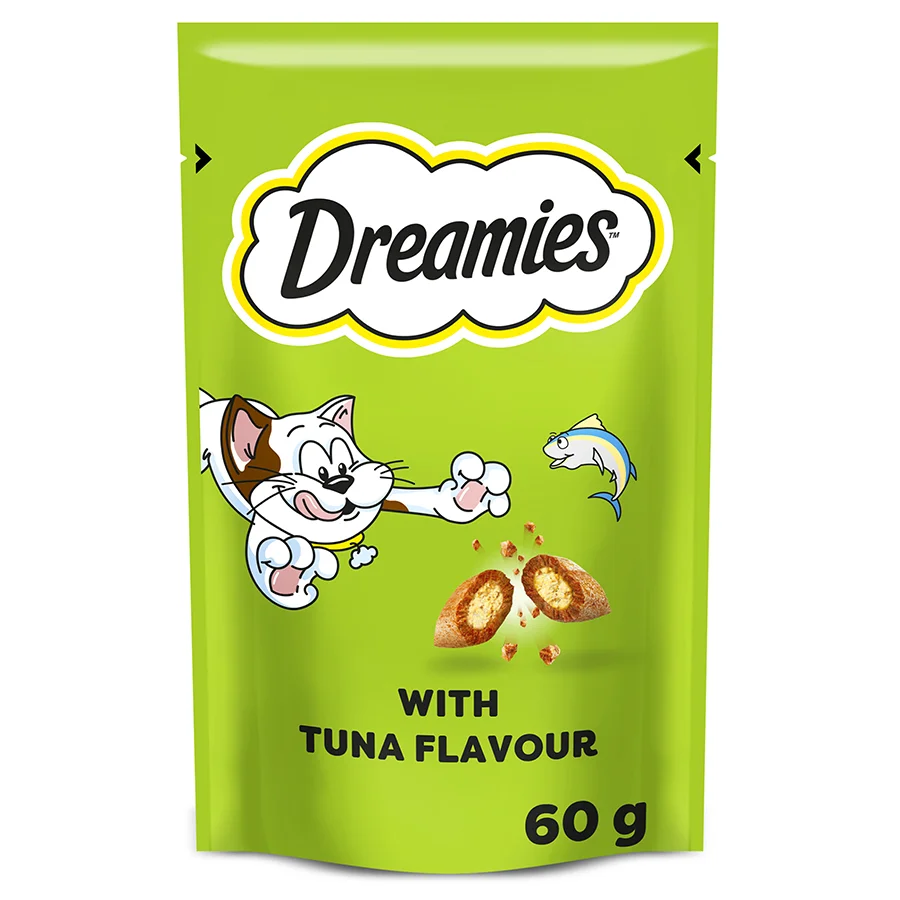 User-Friendly Dreamies Cat Treat Biscuits with Tuna Flavour 60g Breathable