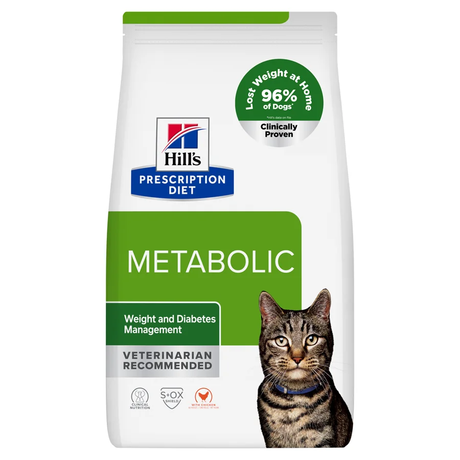 Detailed Hill x27 s Prescription Diet Metabolic Weight Management Dry Cat Food Chicken 1.5kg Durable