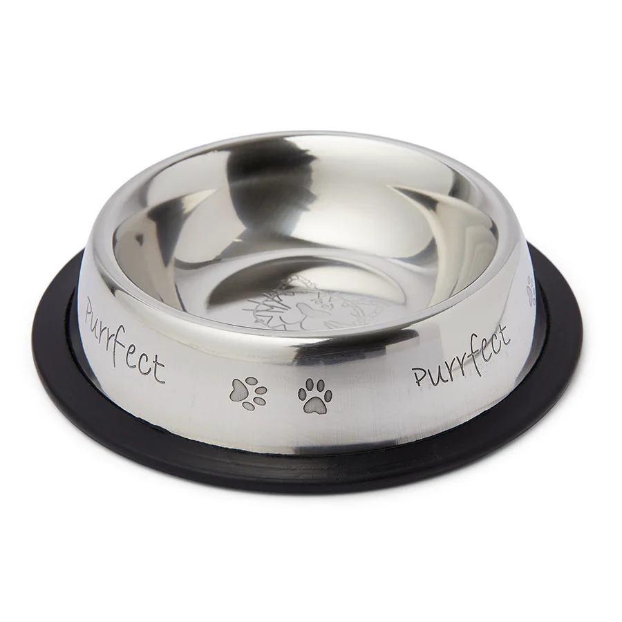 Outstanding Pets at Home Stainless Steel Meow Bowl 15cm Sophisticated
