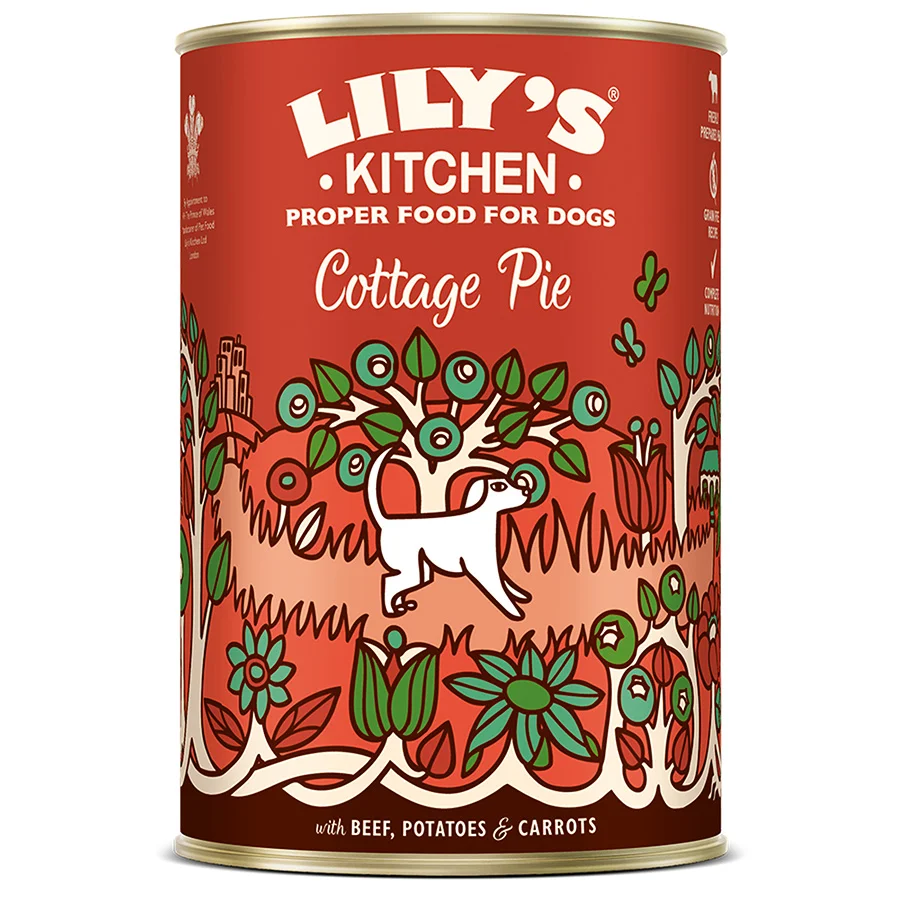 Breathable Lily x27 s Kitchen Cottage Pie Adult Wet Dog Food Beef 400g High-Quality