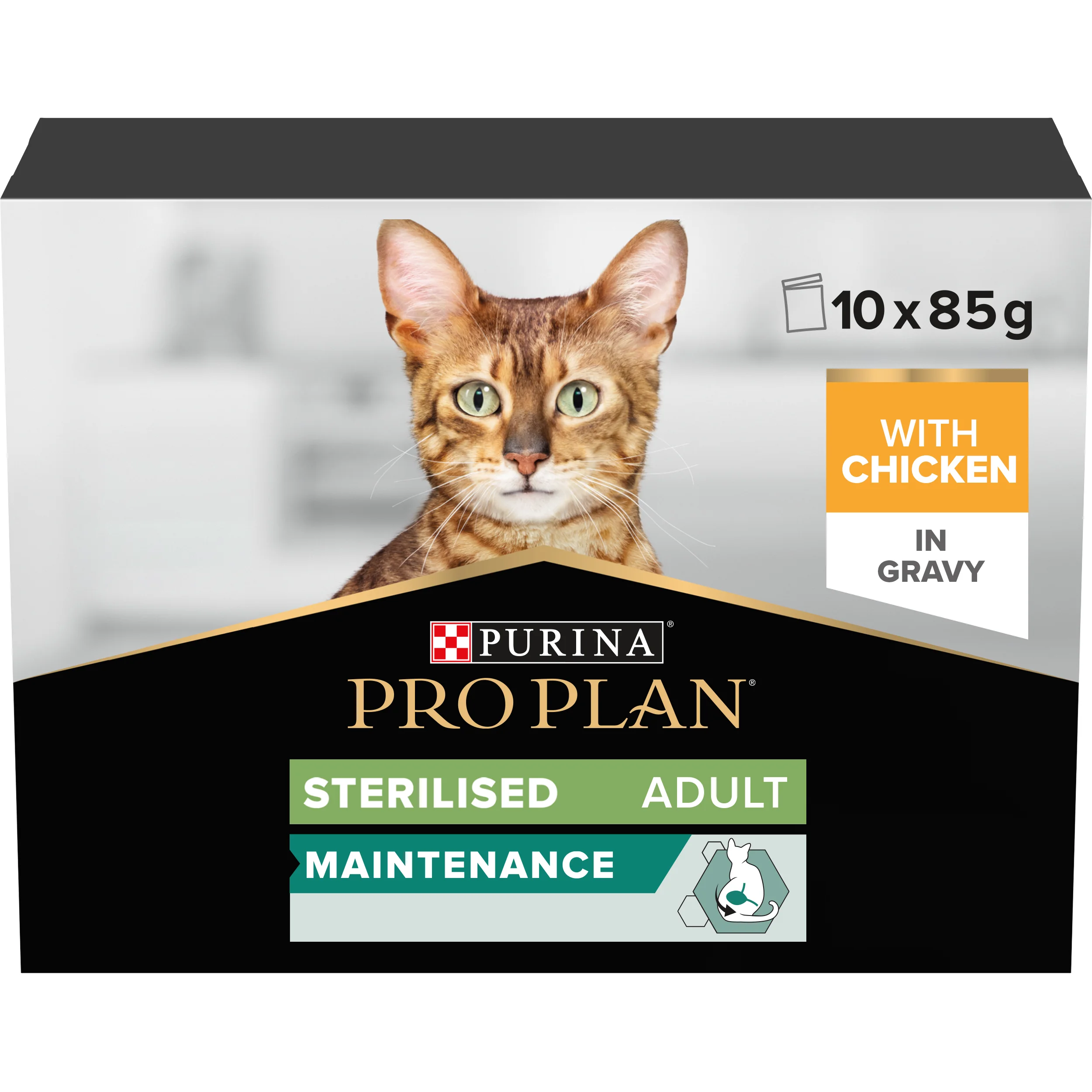 Premium Material Pro Plan NutriSavour Sterilised Adult Wet Cat Food Chicken 10x85g Sustainable