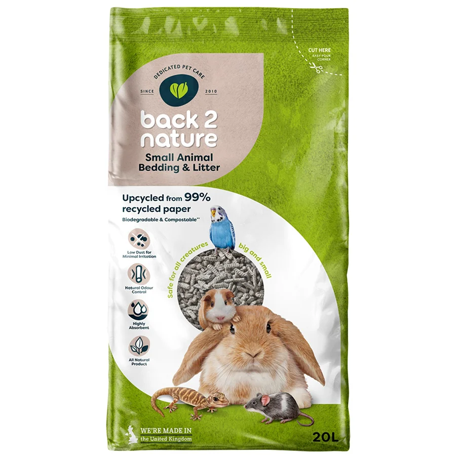 Classic Back 2 Nature Small Animal Bird Bedding Litter 20L Sustainable