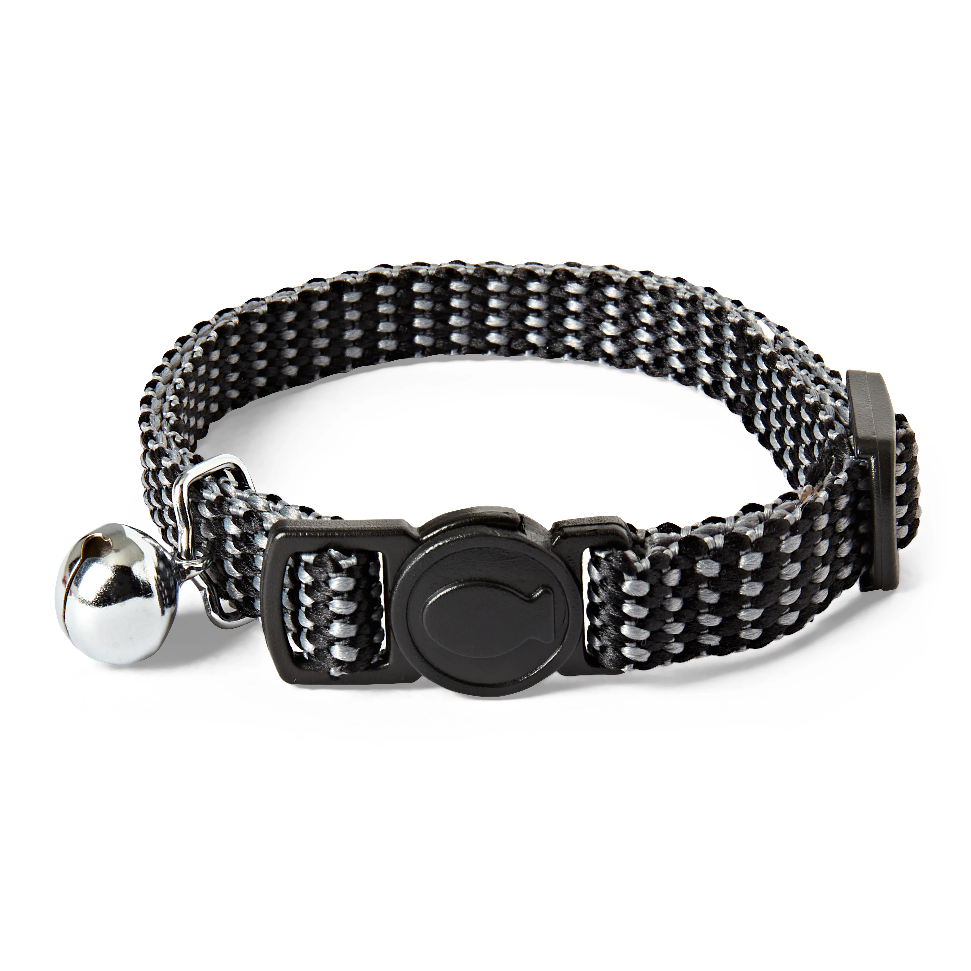 Safe Pets at Home Nylon Cat Collar Black Contemporary
