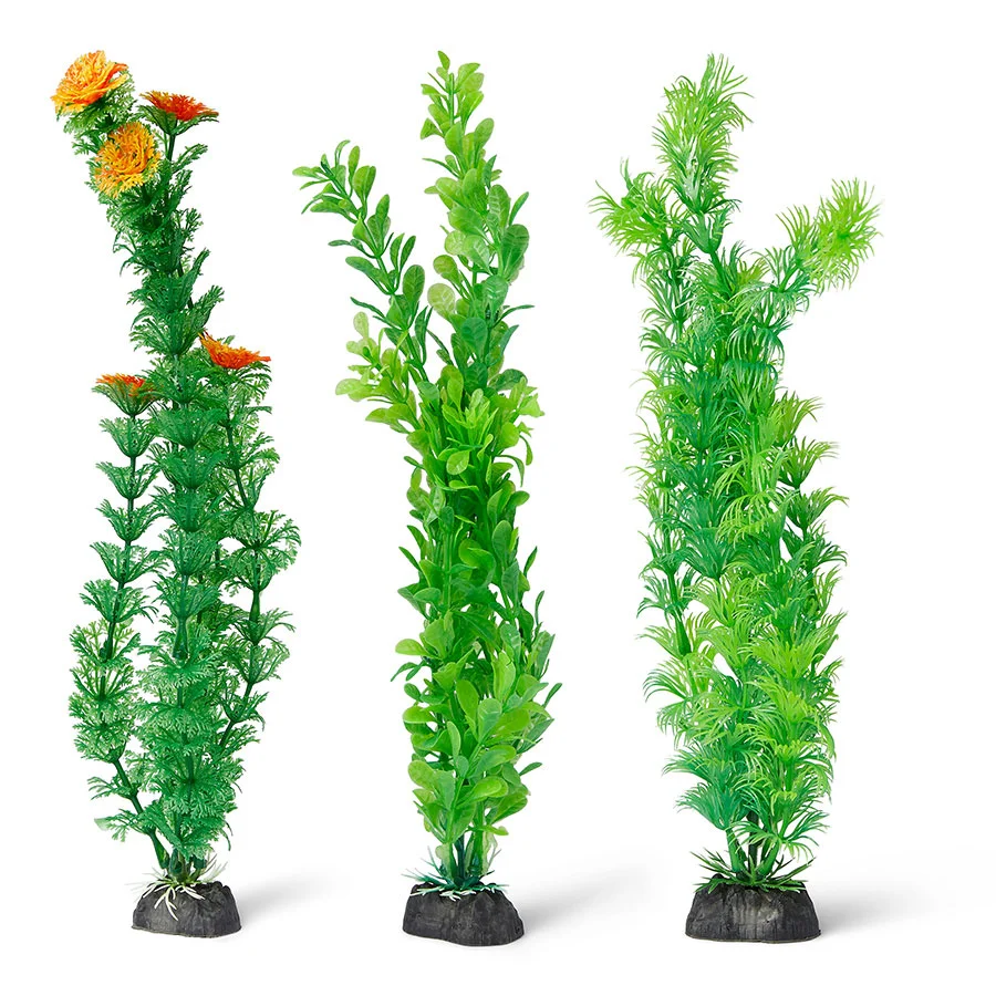 Dependable Pets at Home Plastic Plant Green 6 Pack Minimalist