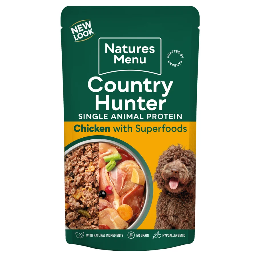 Excellent Natures Menu Country Hunter Grain Dog Pouch Chicken 150g Verified