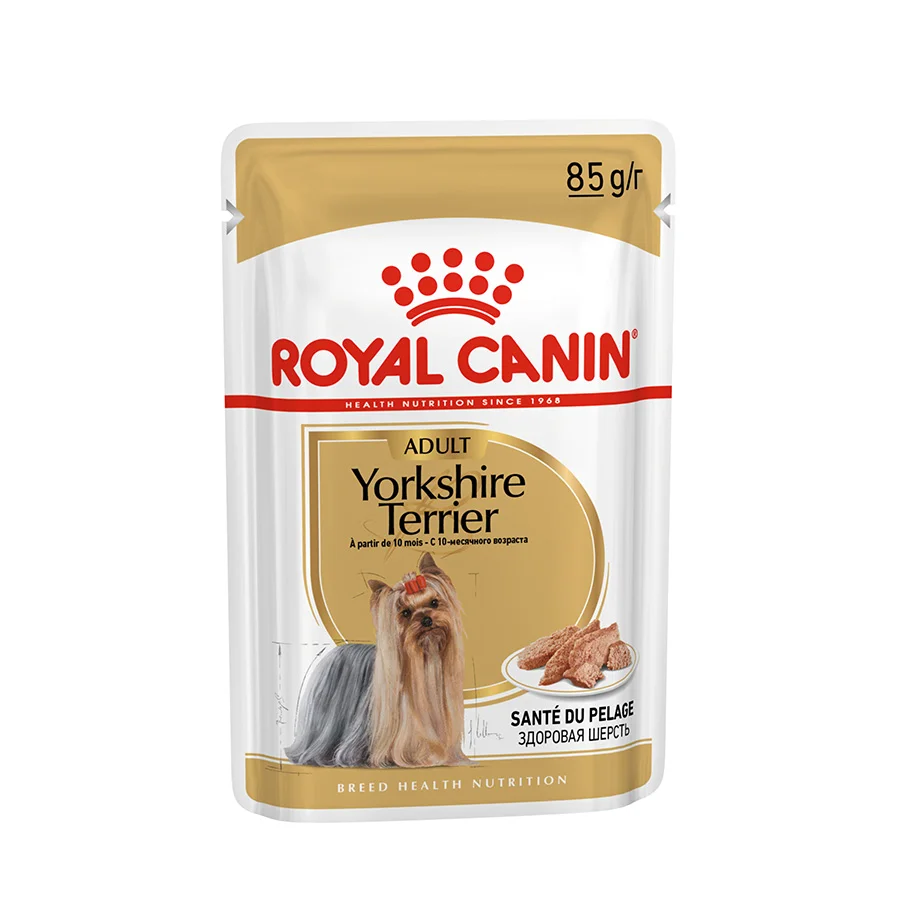 Enhanced Royal Canin Yorkshire Terrier Adult Wet Dog Food 12x85g Responsible