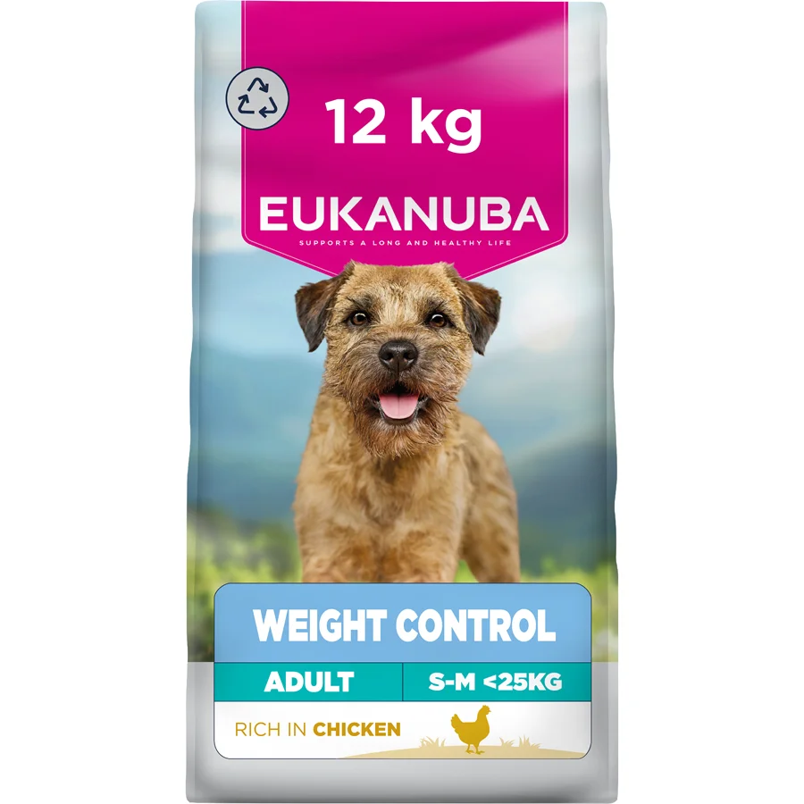 Exceptional Eukanuba Daily Care Weight Control Small Medium Adult Dry Dog Food Chicken 12kg Expertly Made