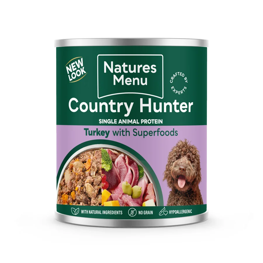 Genuine Natures Menu Country Hunter Farm Reared Turkey Dry Dog Food 600g Proven