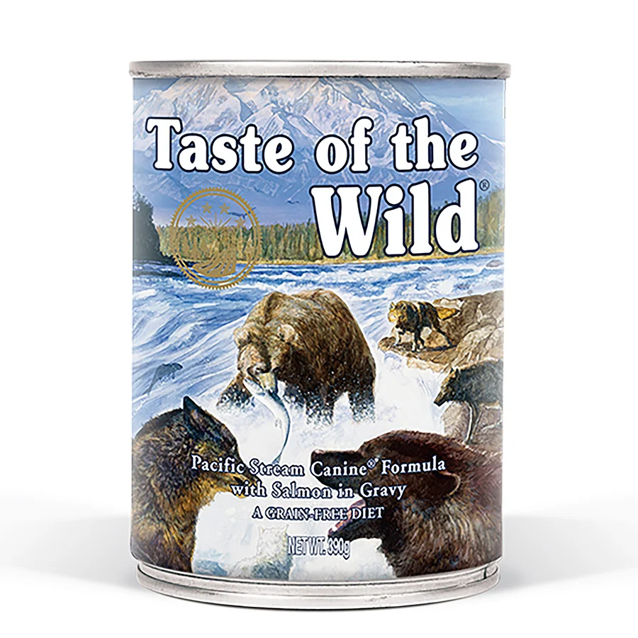 Proven Taste of the Wild Pacific Stream Canine Wet Dog Food Salmon 390g Natural