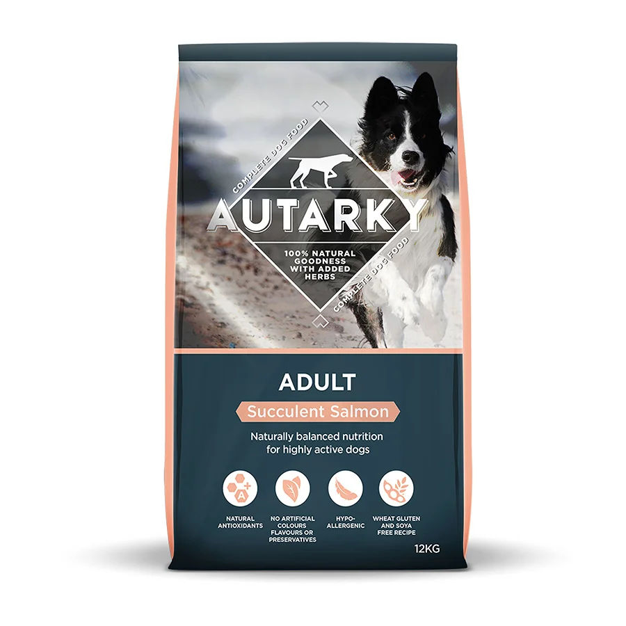 Top-Quality Autarky Complete Adult Working Dry Dog Food Salmon 12kg Premium Material