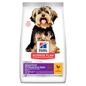 Exclusive Hill x27 s Science Plan Sensitive Stomach Skin Small Mini Breed Adult Dog Food 3kg Consistent