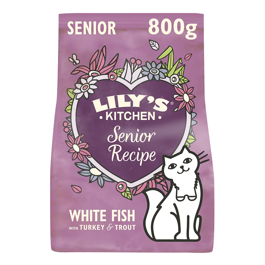 Artisan Lily x27 s Kitchen Senior Dry Cat Food White Fish Turkey 800g User-Friendly