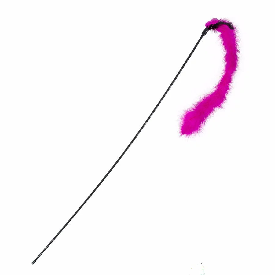 Soft Pets at Home Extra Long Marabou Teaser Cat Toy Certified