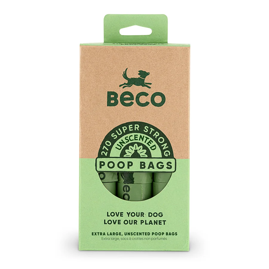 Crafted Beco Dog Poop Bags 270 Pack Stylish