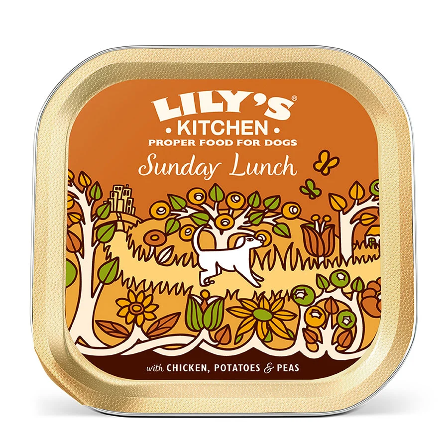 Recyclable Lily x27 s Kitchen Sunday Lunch Adult Wet Dog Food 150g Stylish