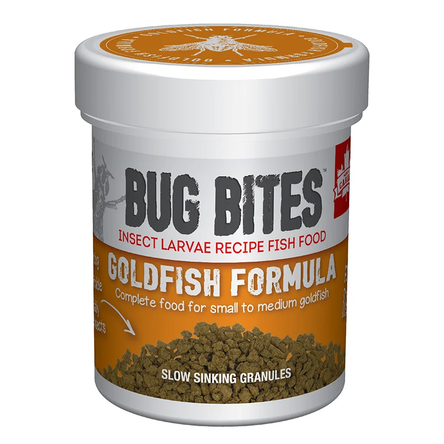 Lightweight Fluval Bug Bites Goldfish Granules 4-2mm 45g Long-Lasting