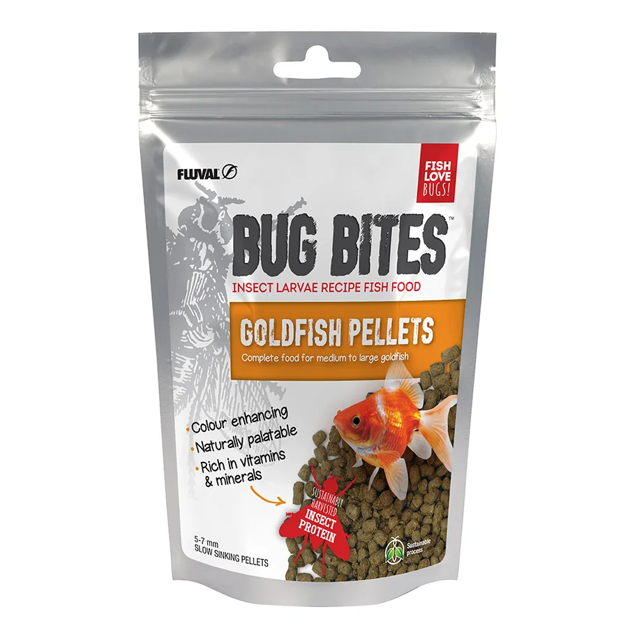 Pure Fluval Bug Bites Goldfish Sticks Food 100g Verified
