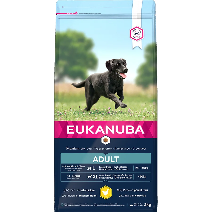 Verified Eukanuba Large Breed Adult Dry Dog Food Chicken 2kg Genuine