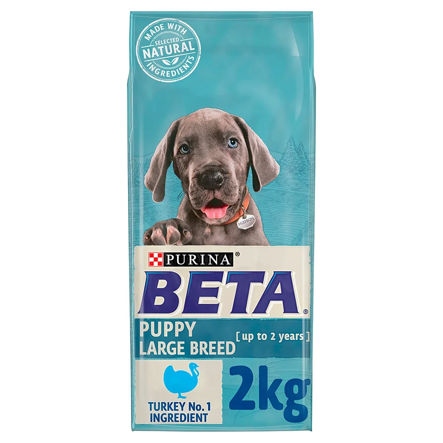 Authentic Beta Large Breed Dry Puppy Food Turkey 2kg Certified