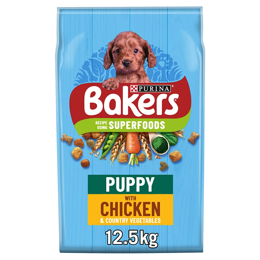 Sophisticated Bakers Puppy Dry Dog Food Chicken Veg 12.5kg High-End