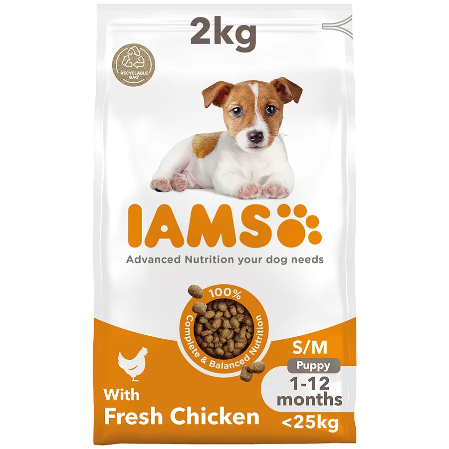 Stylish Iams Small Medium Breed Dry Puppy Food Chicken 2kg Minimalist
