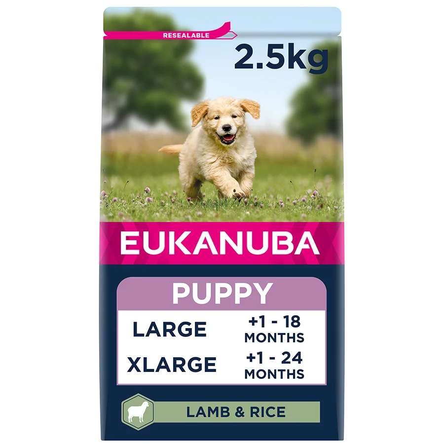 Durable Eukanuba Large Breed Puppy Dry Dog Food Lamb Rice 2.5kg Authentic
