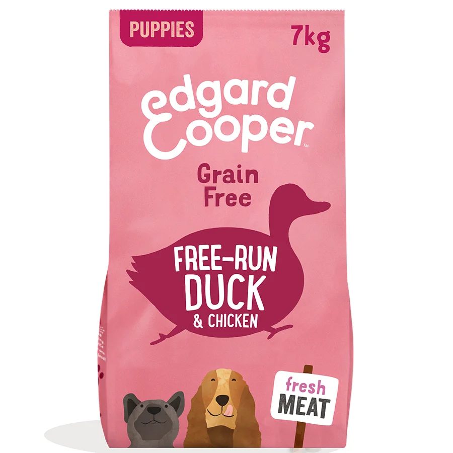 Selected Edgard Cooper Grain Dry Puppy Food Duck Chicken 7kg Genuine