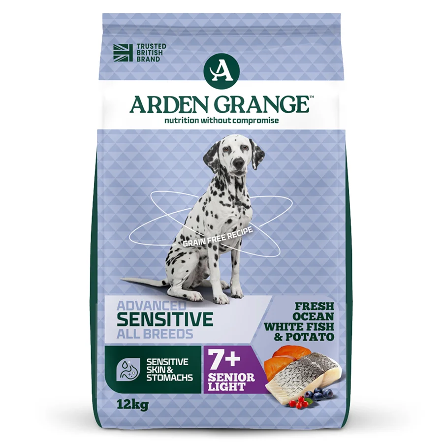 Unique Arden Grange Sensitive Light Senior Dry Dog Food Fish Potato 12kg Sophisticated
