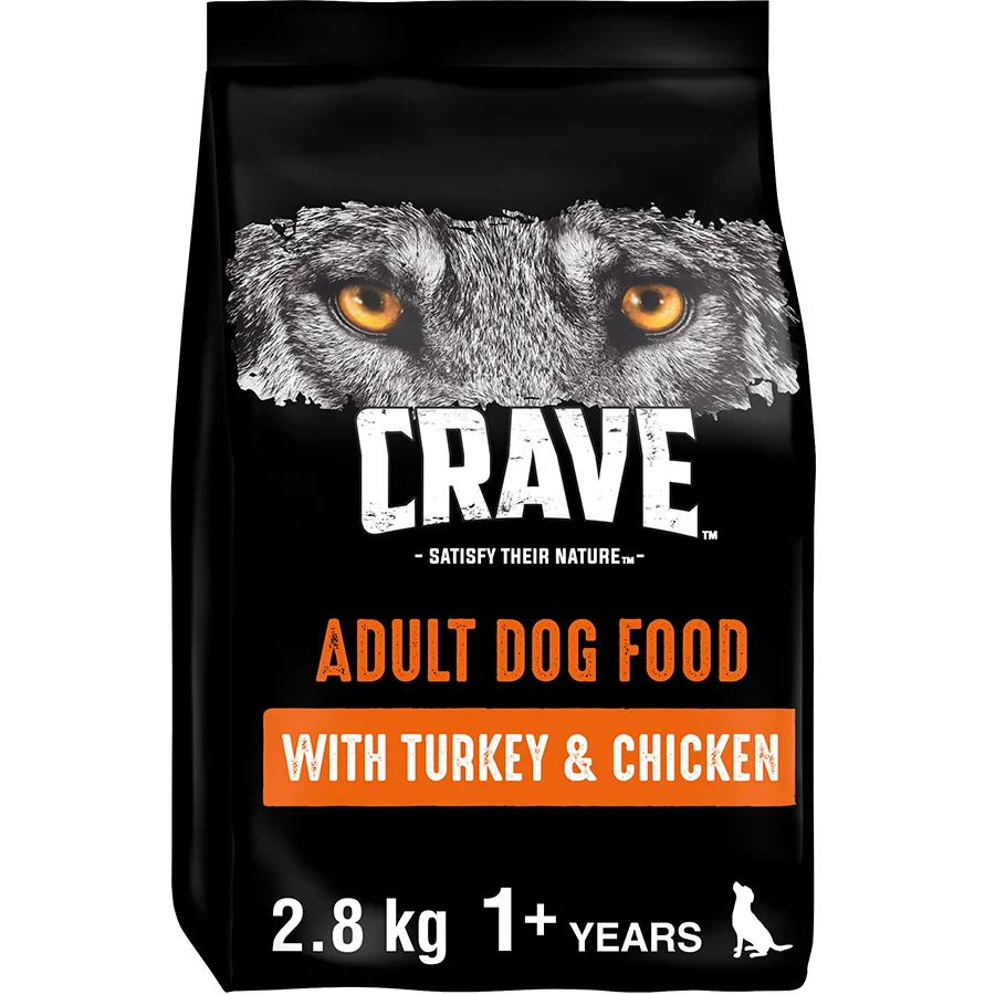 Smooth Crave Grain Complete Dry Adult Dog Food Turkey Chicken 2.8kg Trusted