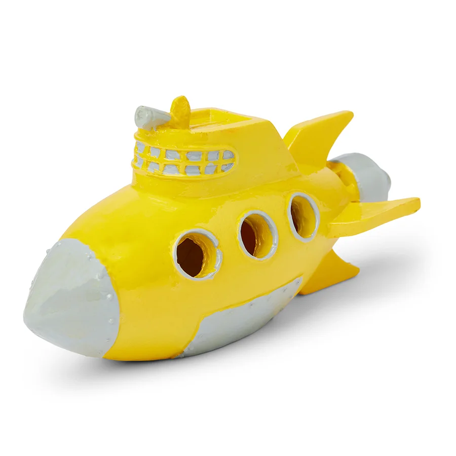 World-Class Aqua Town Submarine Aquarium Ornament Elegant