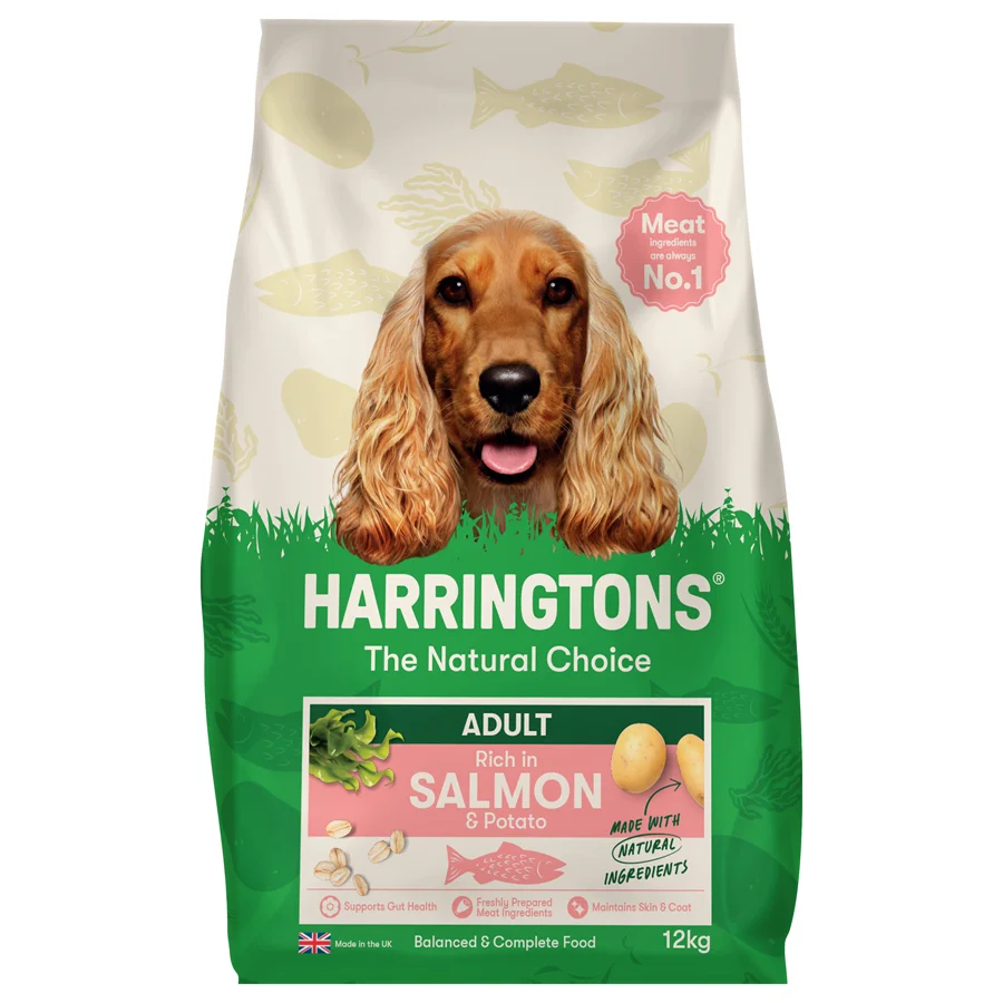 Verified Harringtons Complete Natural Adult Dry Dog Food Salmon Potato 12kg Responsible