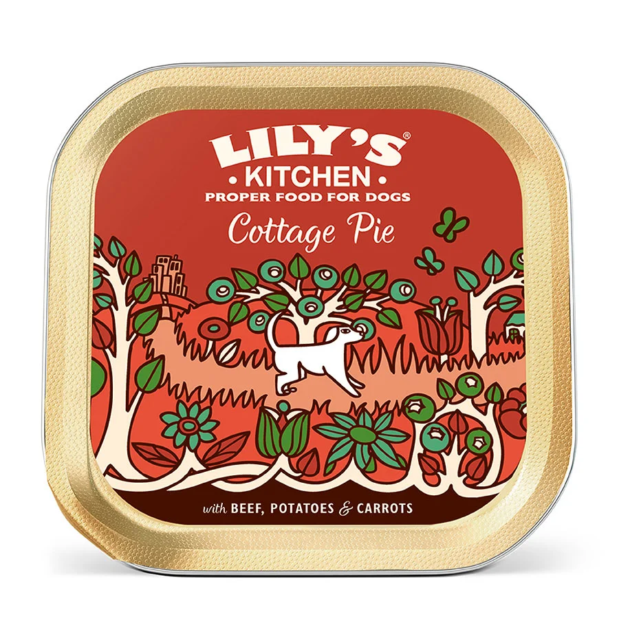 Sophisticated Lily x27 s Kitchen Cottage Pie Adult Wet Dog Food Beef 150g Superior