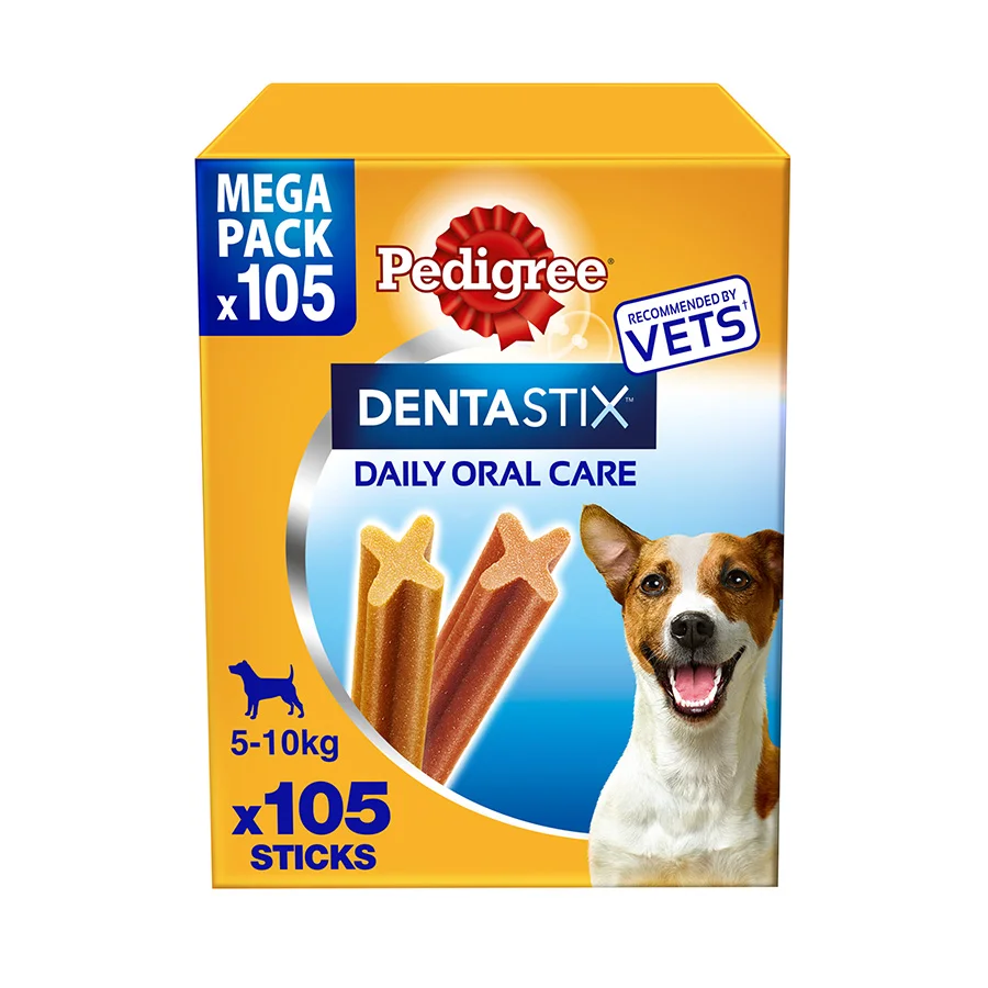 Functional Pedigree Dentastix Daily Adult Small Dog Dental Treats 105 Pack 1.65kg Smooth