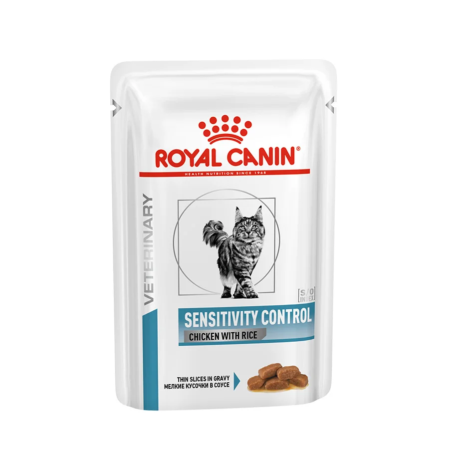 Refined Royal Canin Veterinary Sensitivity Control Adult Wet Cat Food 48x85g Outstanding