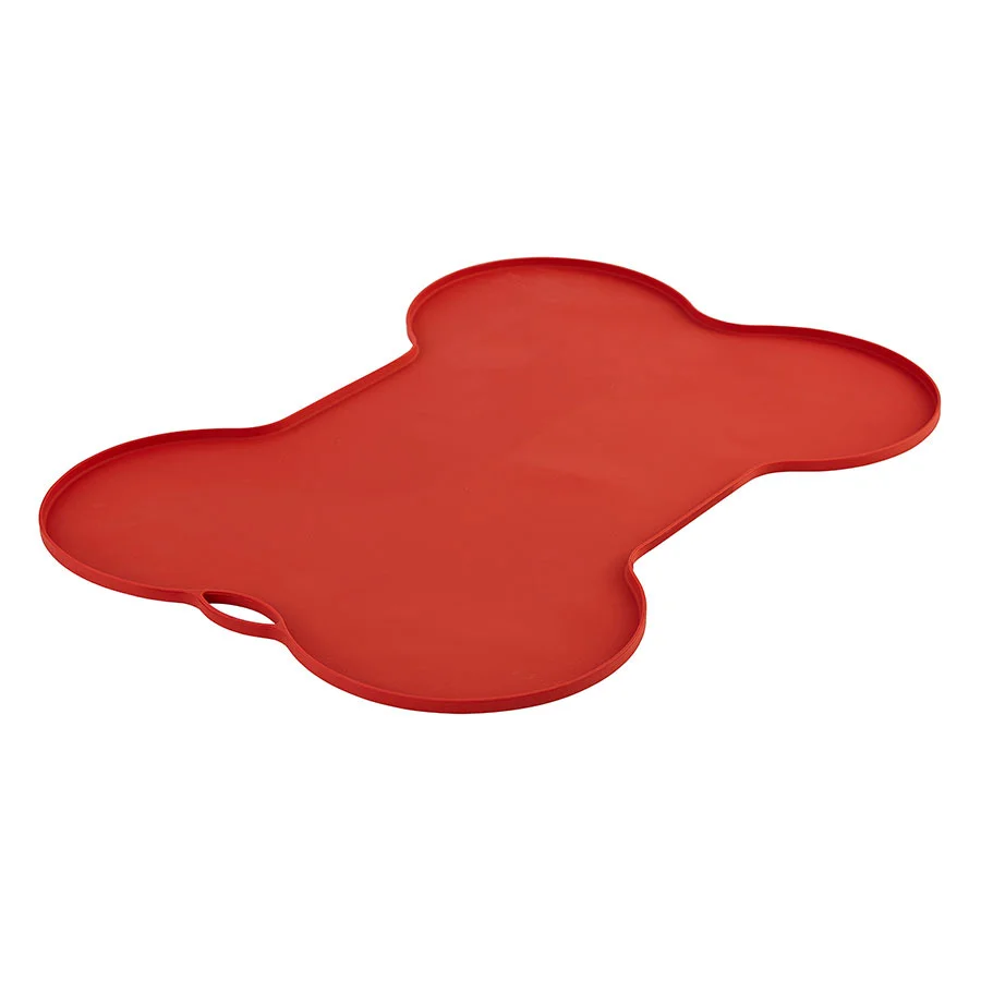 Detailed Pets at Home Bone Shaped Feeding Placemat Red Elite