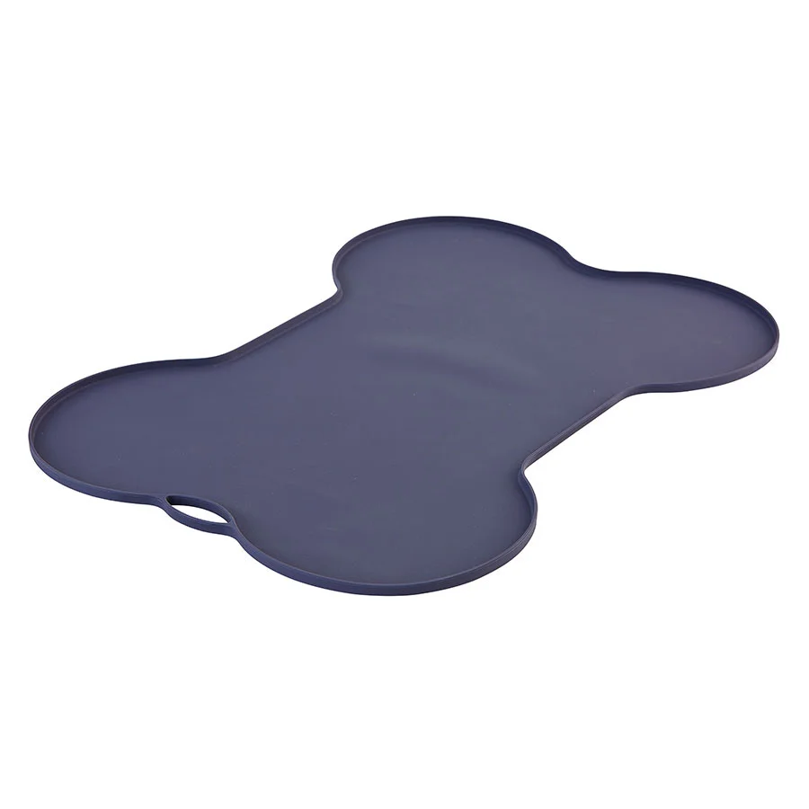 Excellent Pets at Home Bone Shaped Feeding Placemat Purple Practical
