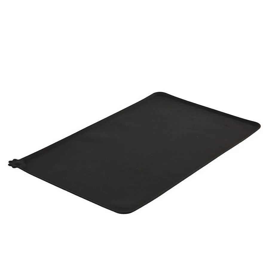 Original Pets at Home Silicone Feeding Placemat Black Responsible