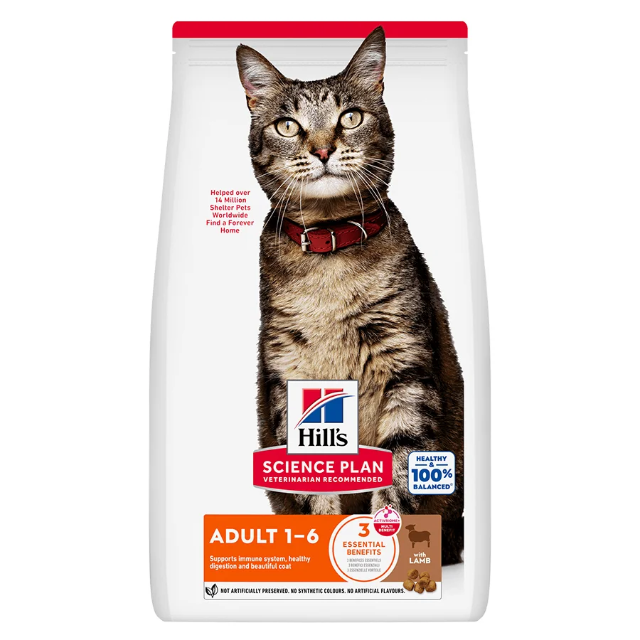 Premium Hill x27 s Science Plan Adult Dry Cat Food Lamb Rice 10kg Breathable