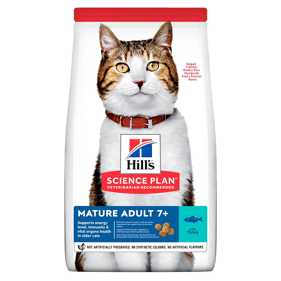 Authentic Hill x27 s Science Plan Mature Adult Dry Cat Food Tuna 1.5kg Proven