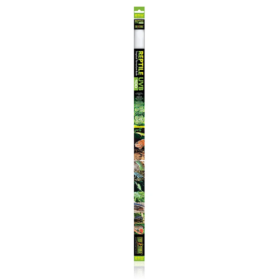 Eco-Friendly Exo Terra Reptile UVB 100 Tropical Fluorescent Light 25W Easy-to-Use
