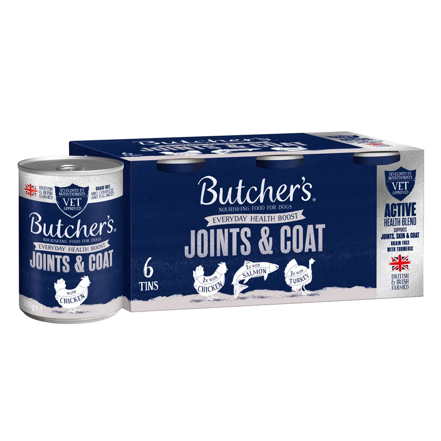 Elite Butcher x27 s Grain Joints Coat Adult Wet Dog Food 6x390g Modern