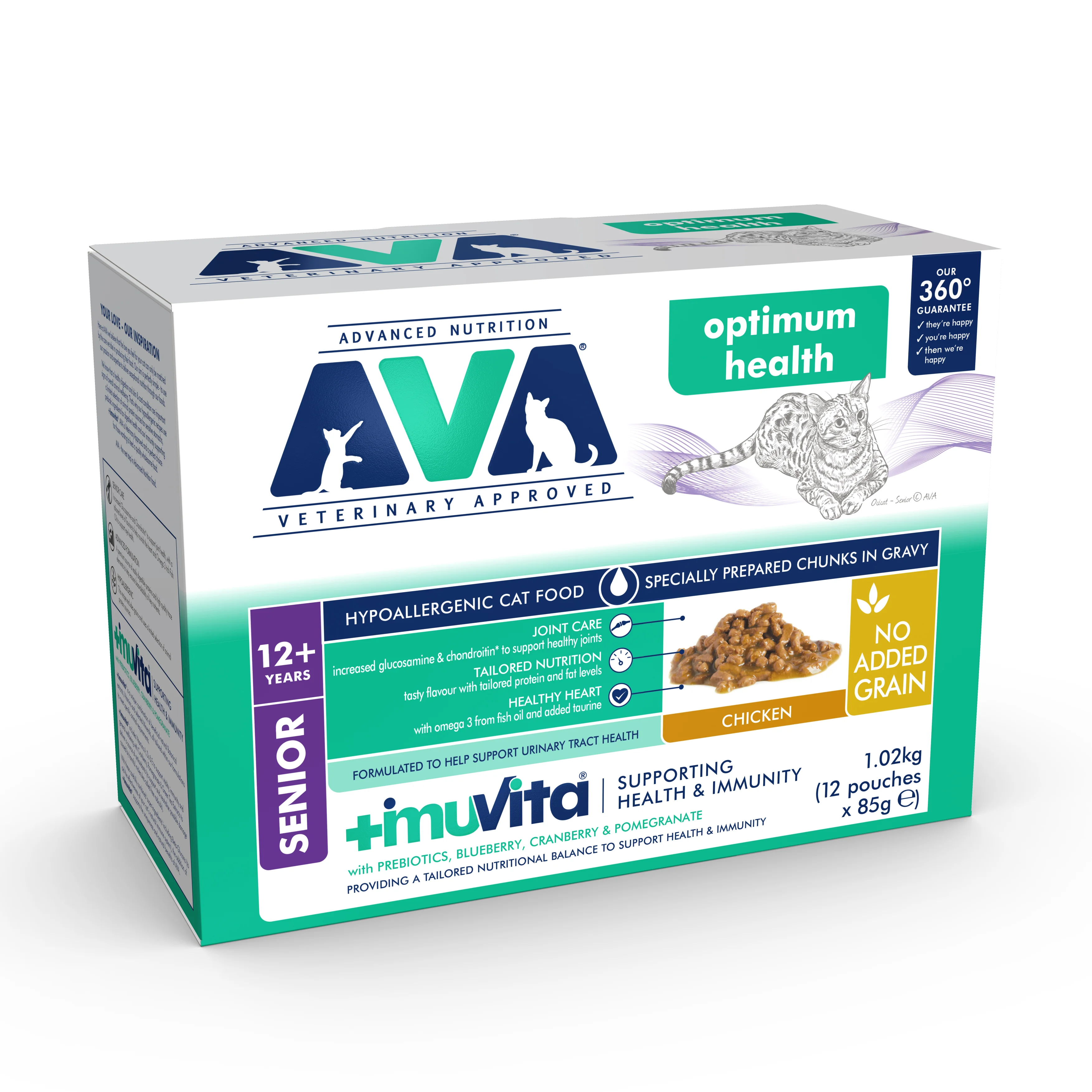 Minimalist AVA Optimum Health Wet Senior Cat Food Chicken 12x85g Secure