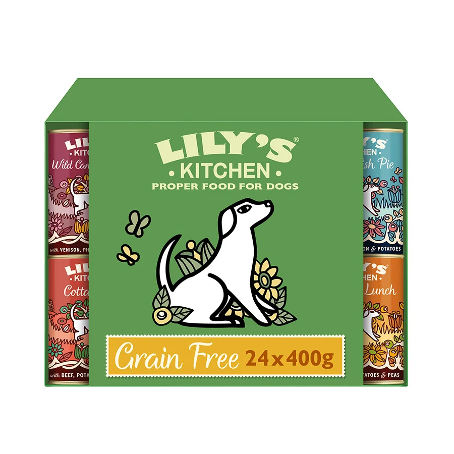 Trusted Lily x27 s Kitchen Grain Adult Wet Dog Food 24x400g Expertly Made
