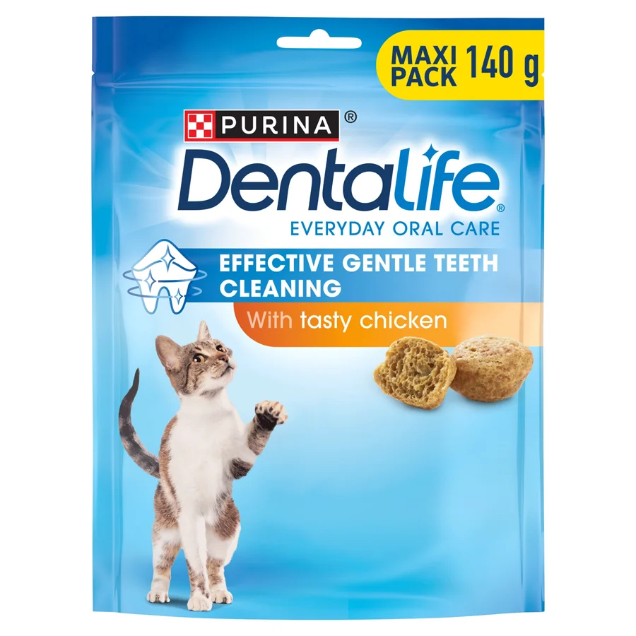 Certified Dentalife Cat Dental Treats Chicken 140g Long-Lasting