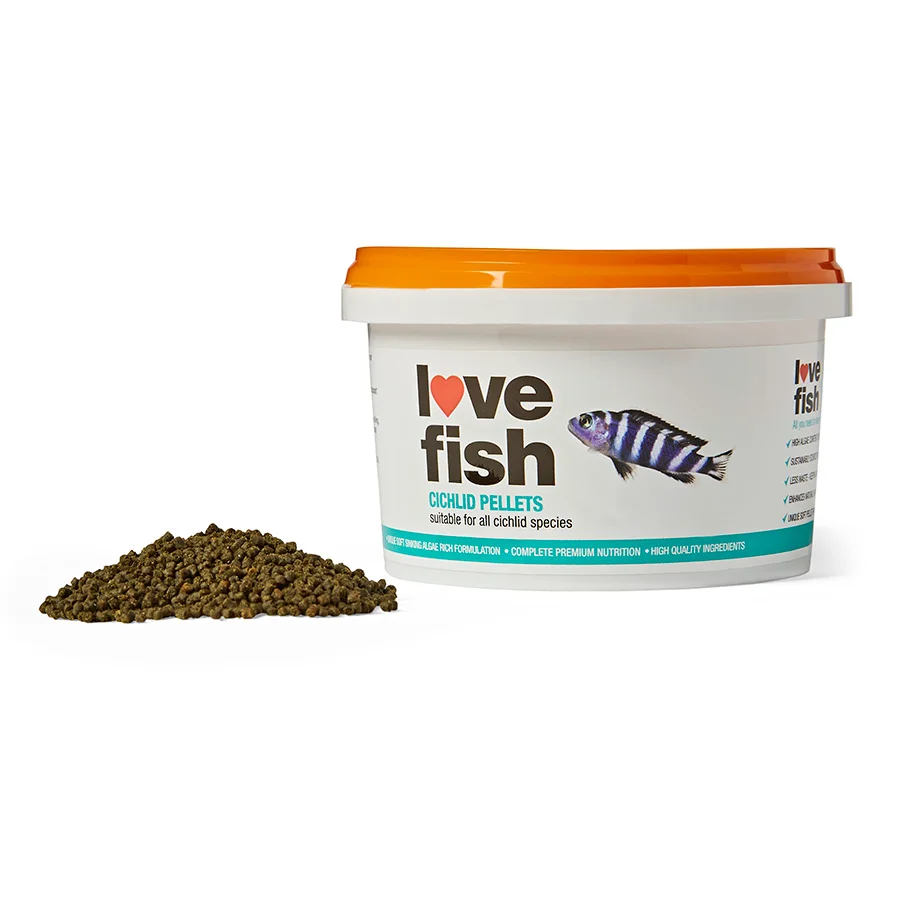 Sophisticated Love Fish Cichlid Pellets Fish Food 130g Luxury