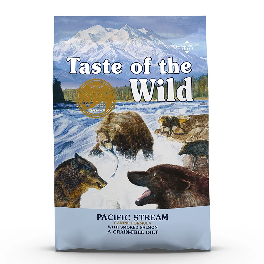 Durable Taste of the Wild Pacific Stream Grain Dry Dog Food Smoked Salmon 12.2kg Powerful