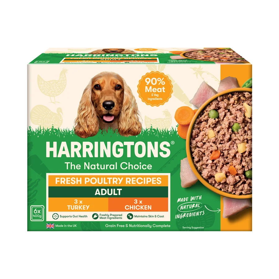 Long-Lasting Harringtons Grain Wet Dog Food Poultry 6x400g Optimized