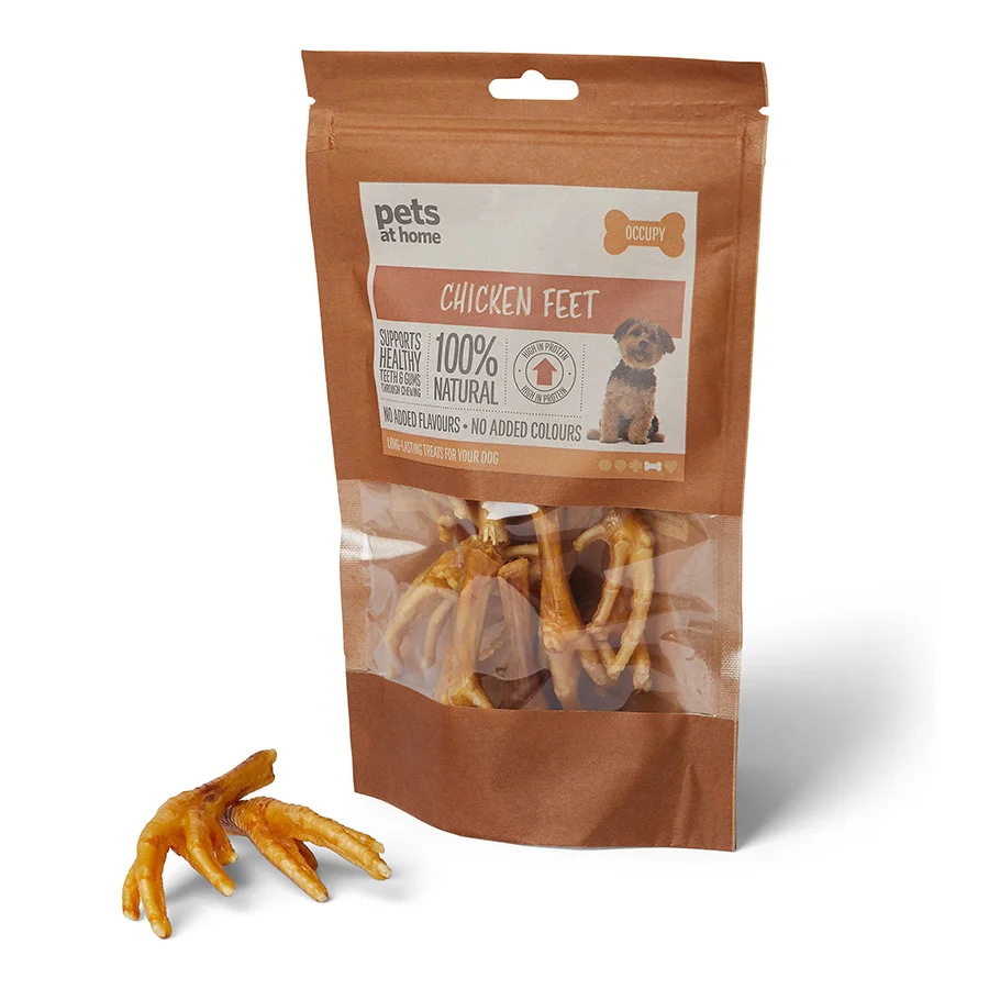 Detailed Pets at Home Natural Dog Treat Chicken Feet 100g Original Design