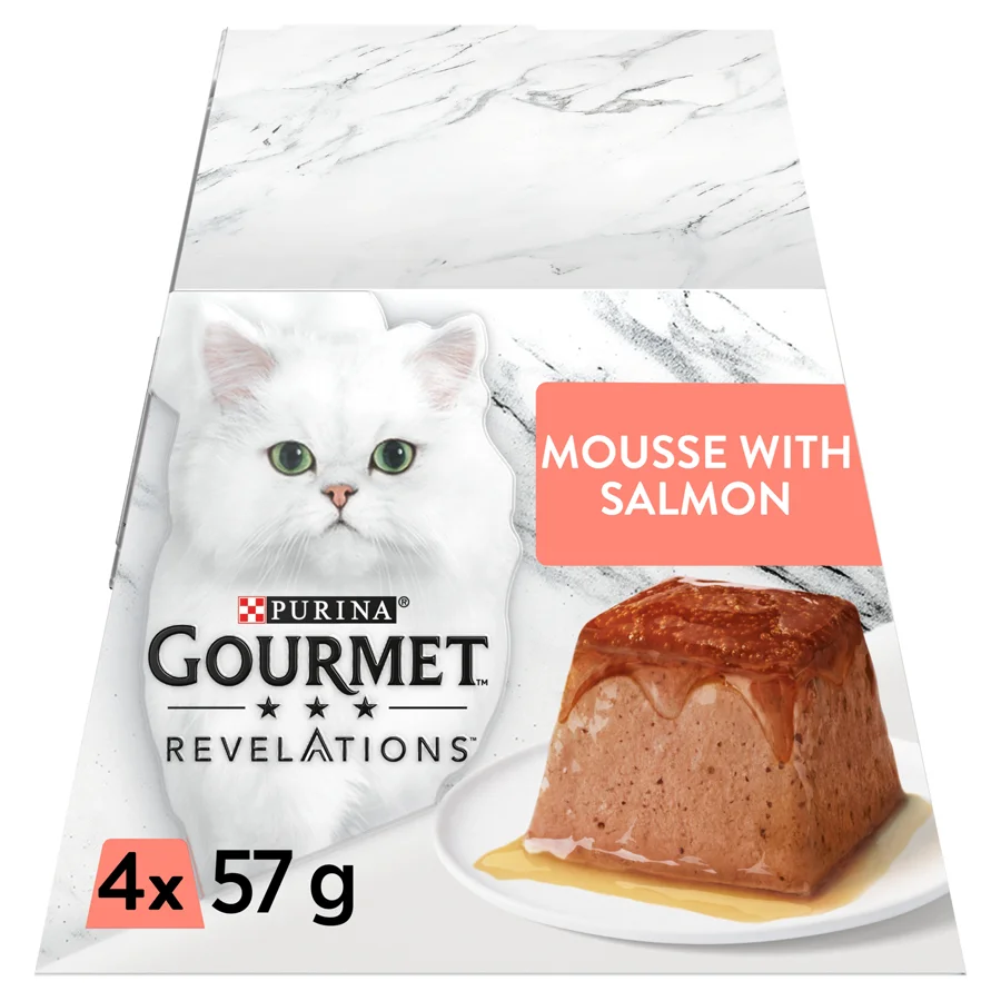 Pure Gourmet Revelations Wet Cat Food Salmon In Gravy 4x57g Functional