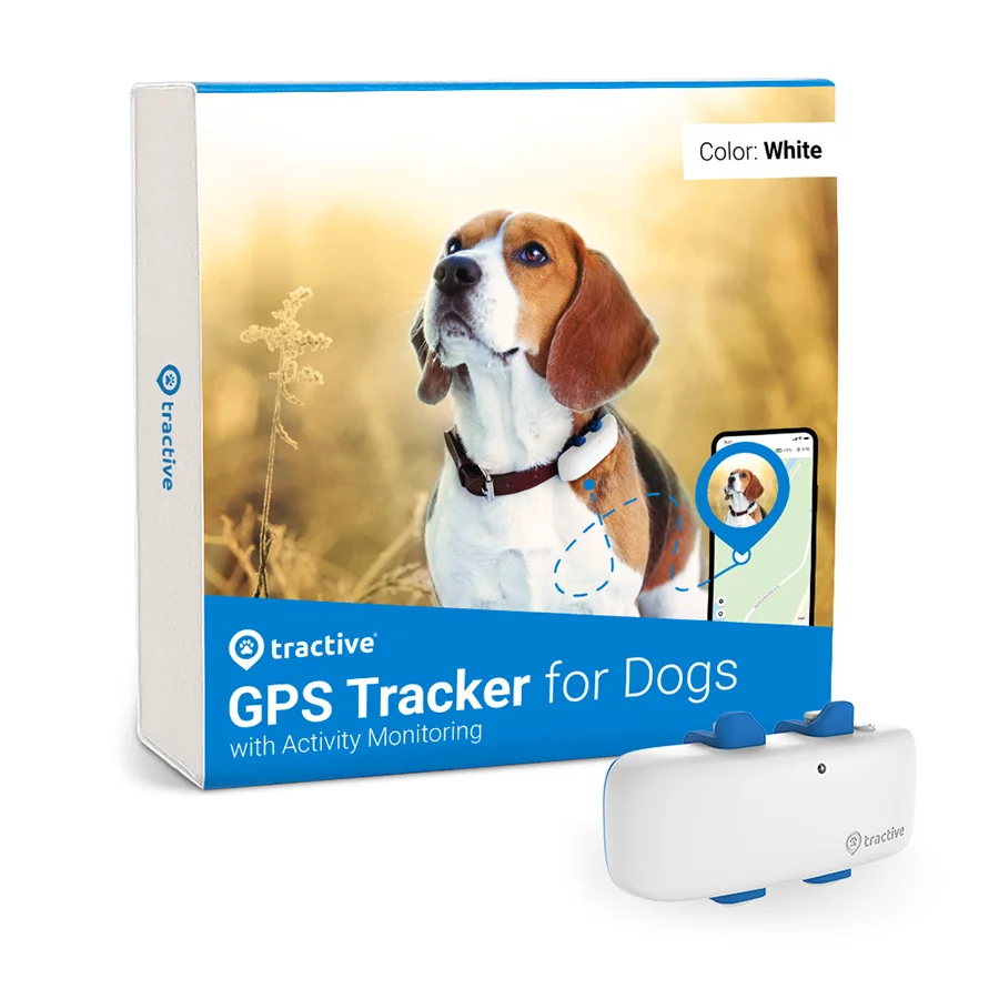 Specialty Tractive GPS Dog 4 Tracker Activity Monitor White Luxury
